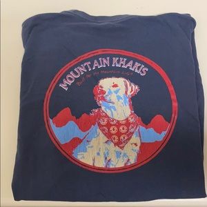 Mountain Khaki Navy T Shirt